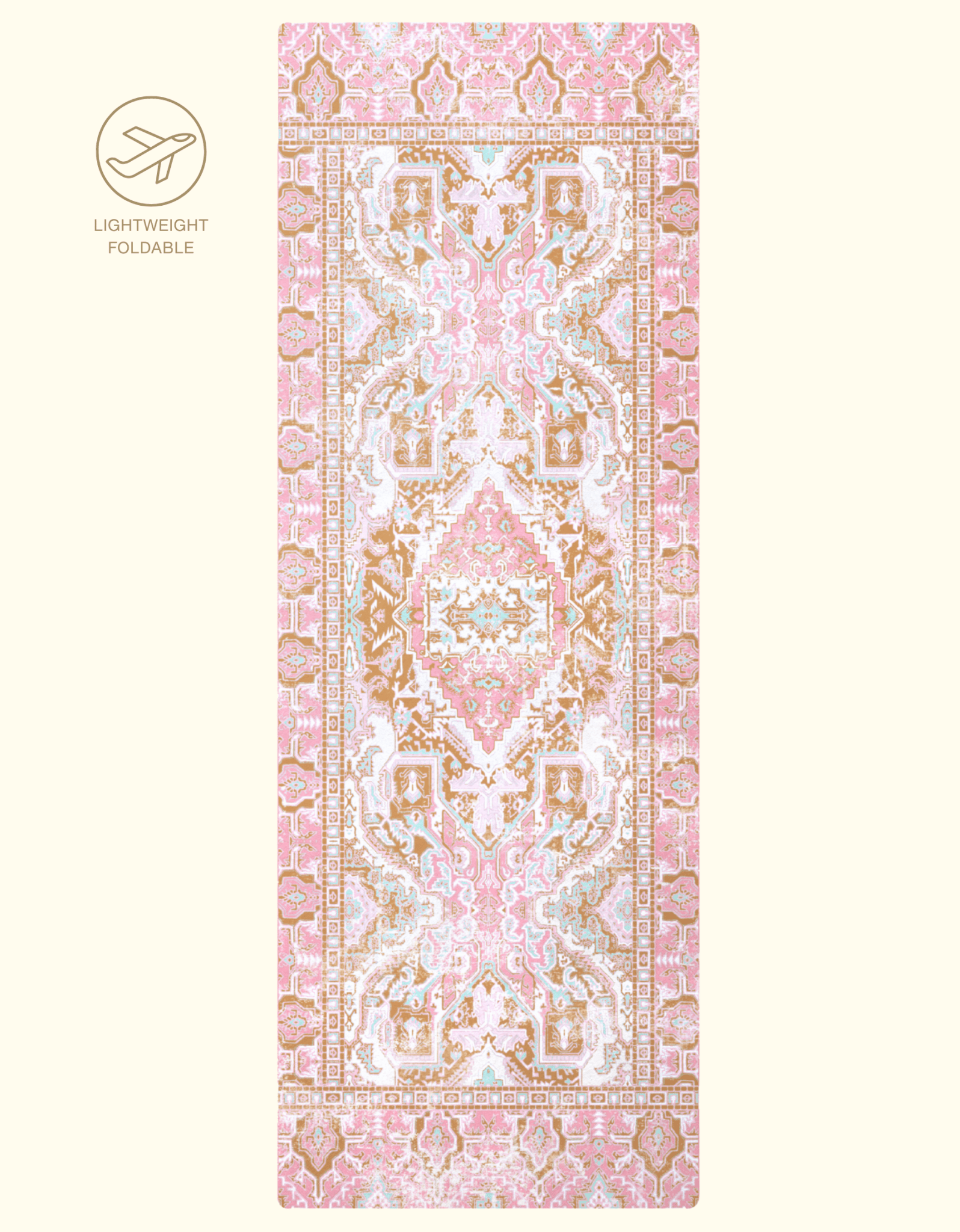TRAVEL YOGA MAT OASIS PINK 1 MM - Yogi Peace Club - TRAVEL YOGA MAT
