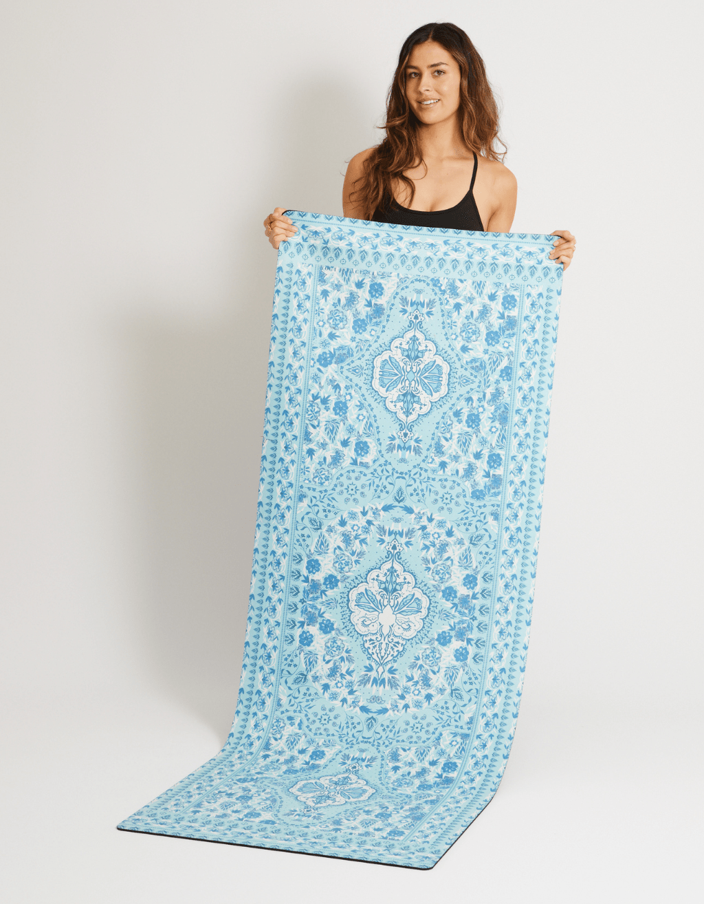 Travel Yoga Mat Salty Aqua 1 mm - Yogi Peace Club - YOGA MAT