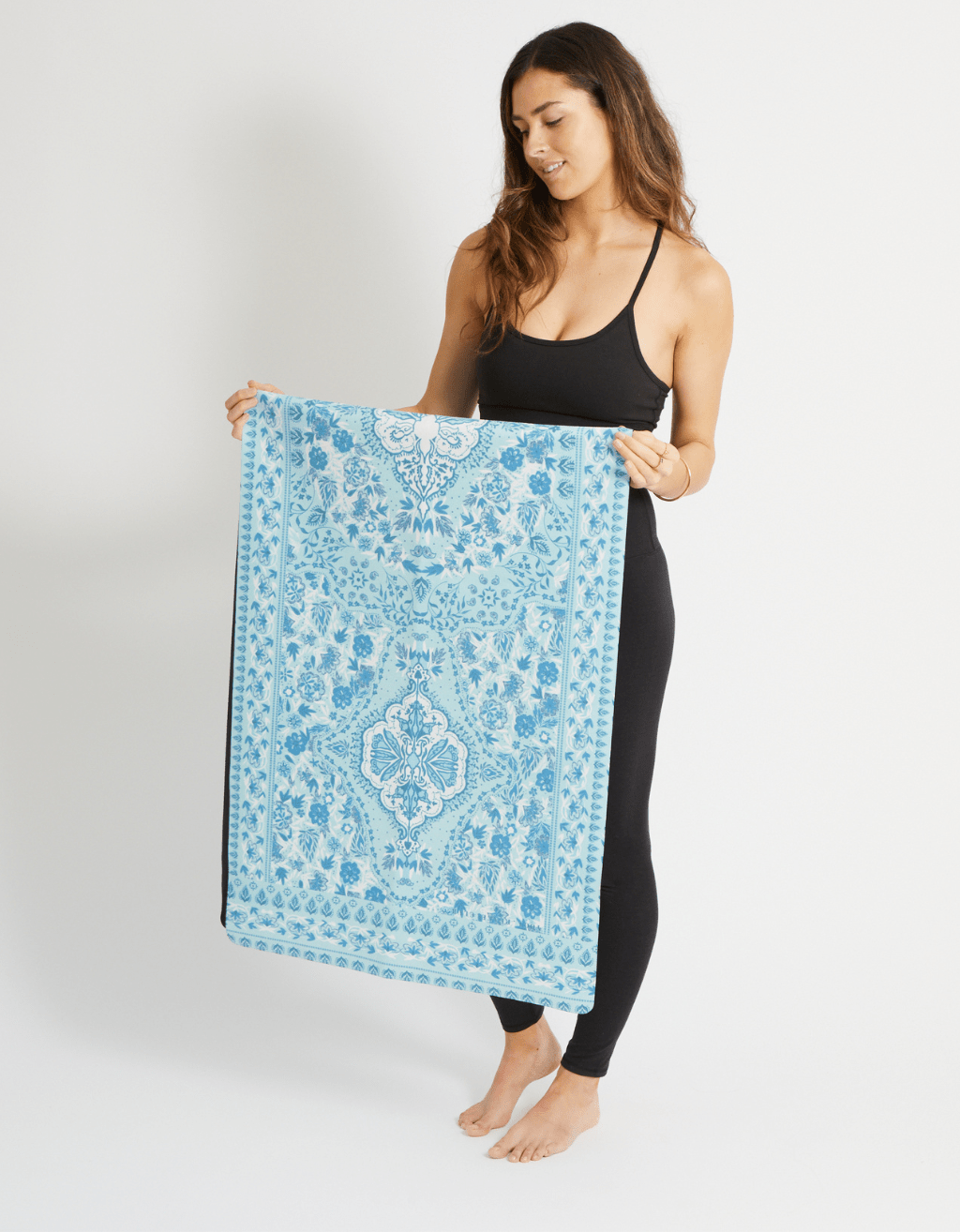 Travel Yoga Mat Salty Aqua 1 mm - Yogi Peace Club - YOGA MAT