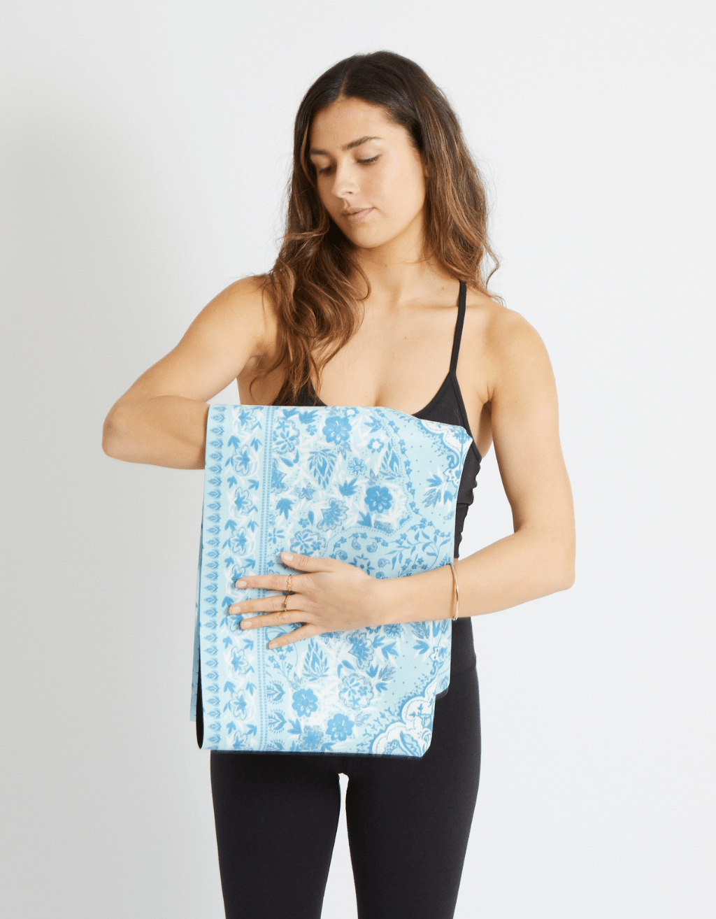 Travel Yoga Mat Salty Aqua 1 mm - Yogi Peace Club - YOGA MAT