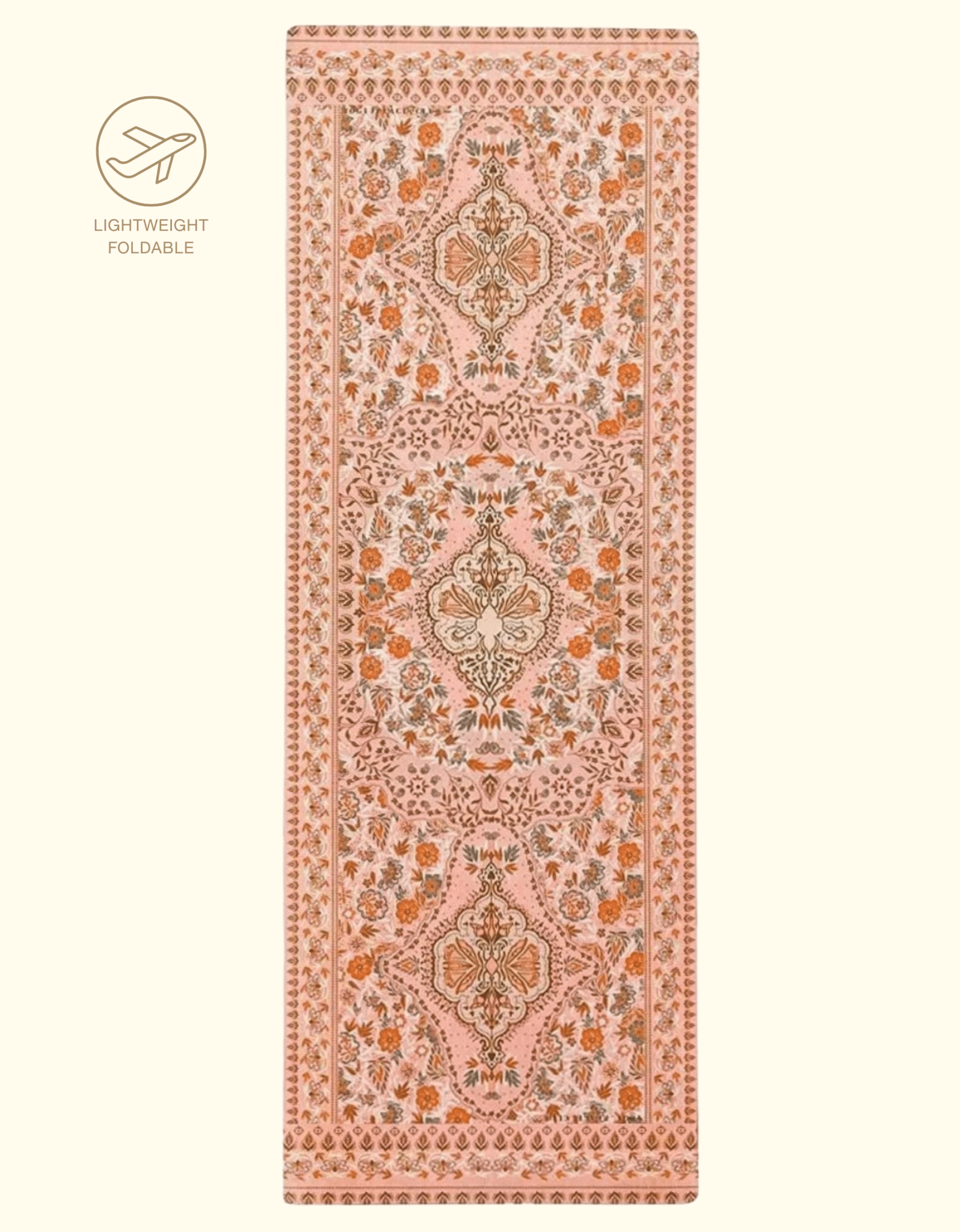 TRAVEL YOGA MAT SALTY PEACH 1 MM - Yogi Peace Club - TRAVEL YOGA MAT