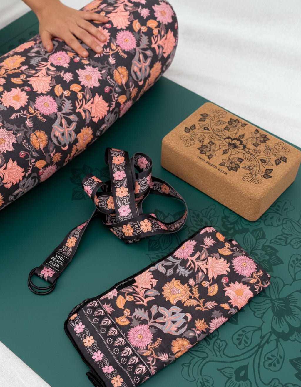 Ultimate Yoga Pack - Lotus Forest 5 mm - Yogi Peace Club - YOGA MAT PACK