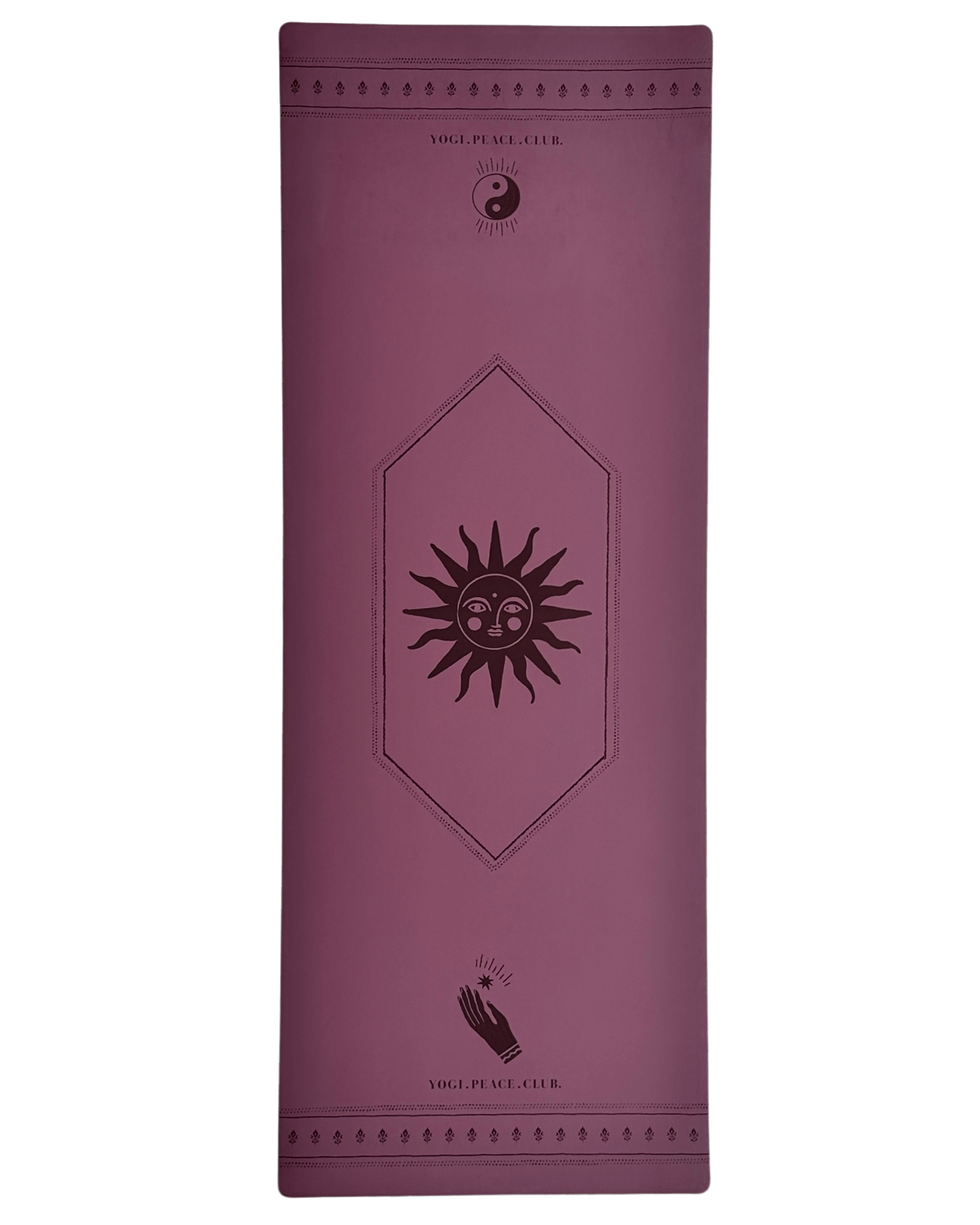 Yoga Pack - Deluxe Plum Yoga Mat + Block + Strap + Incense - Yogi Peace Club - Yoga Pack