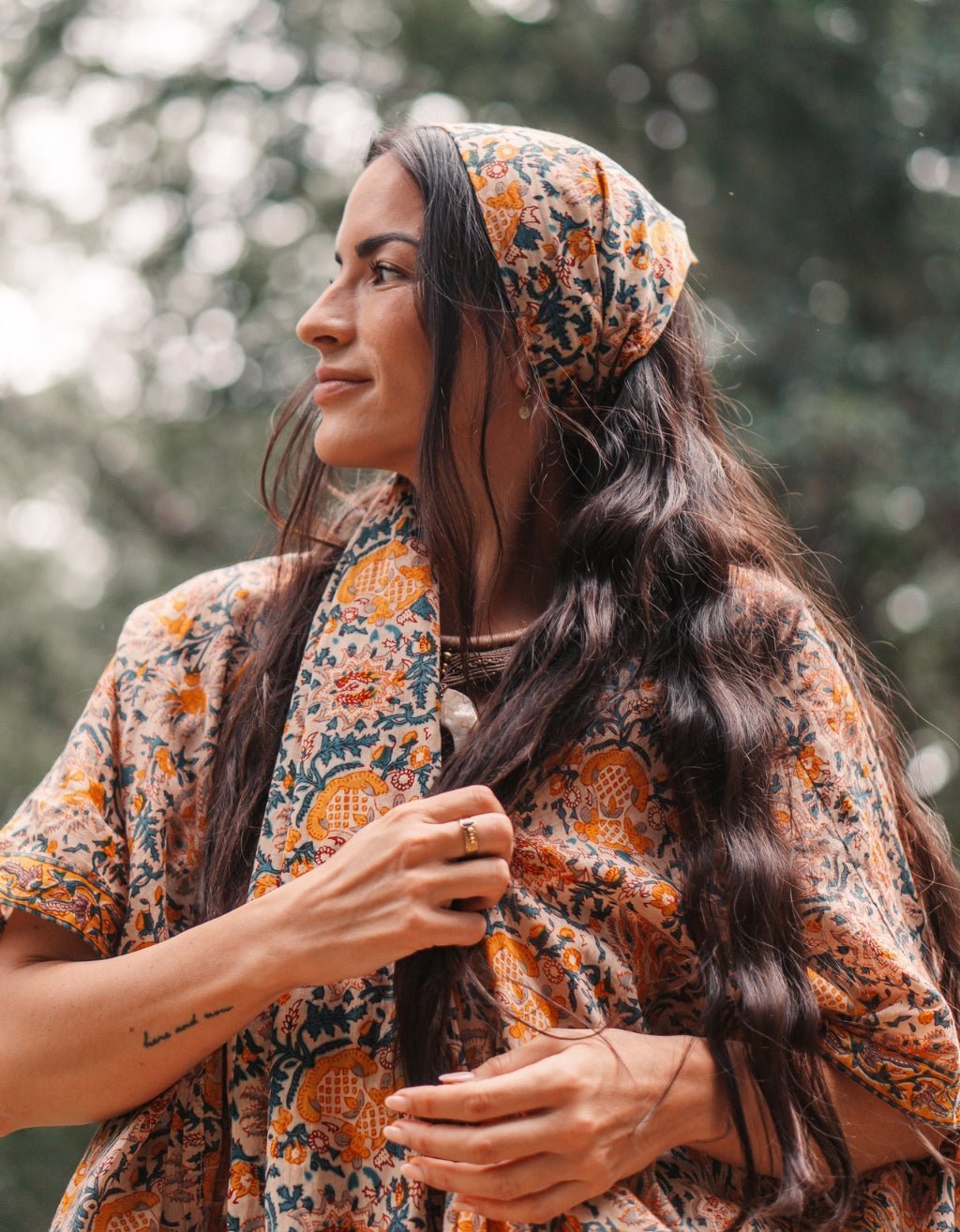 Yoga Scarf - Saffron - Yogi Peace Club - YOGA ACCESSORIES