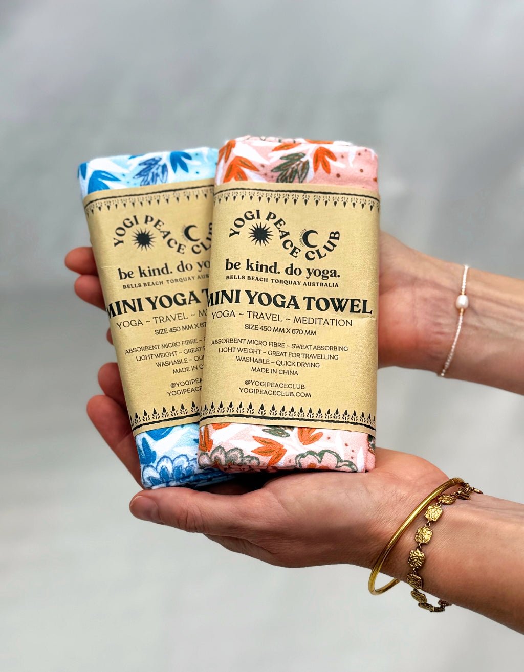 Yoga Towel 2 Pack - Salty - Yogi Peace Club - YOGA PACK