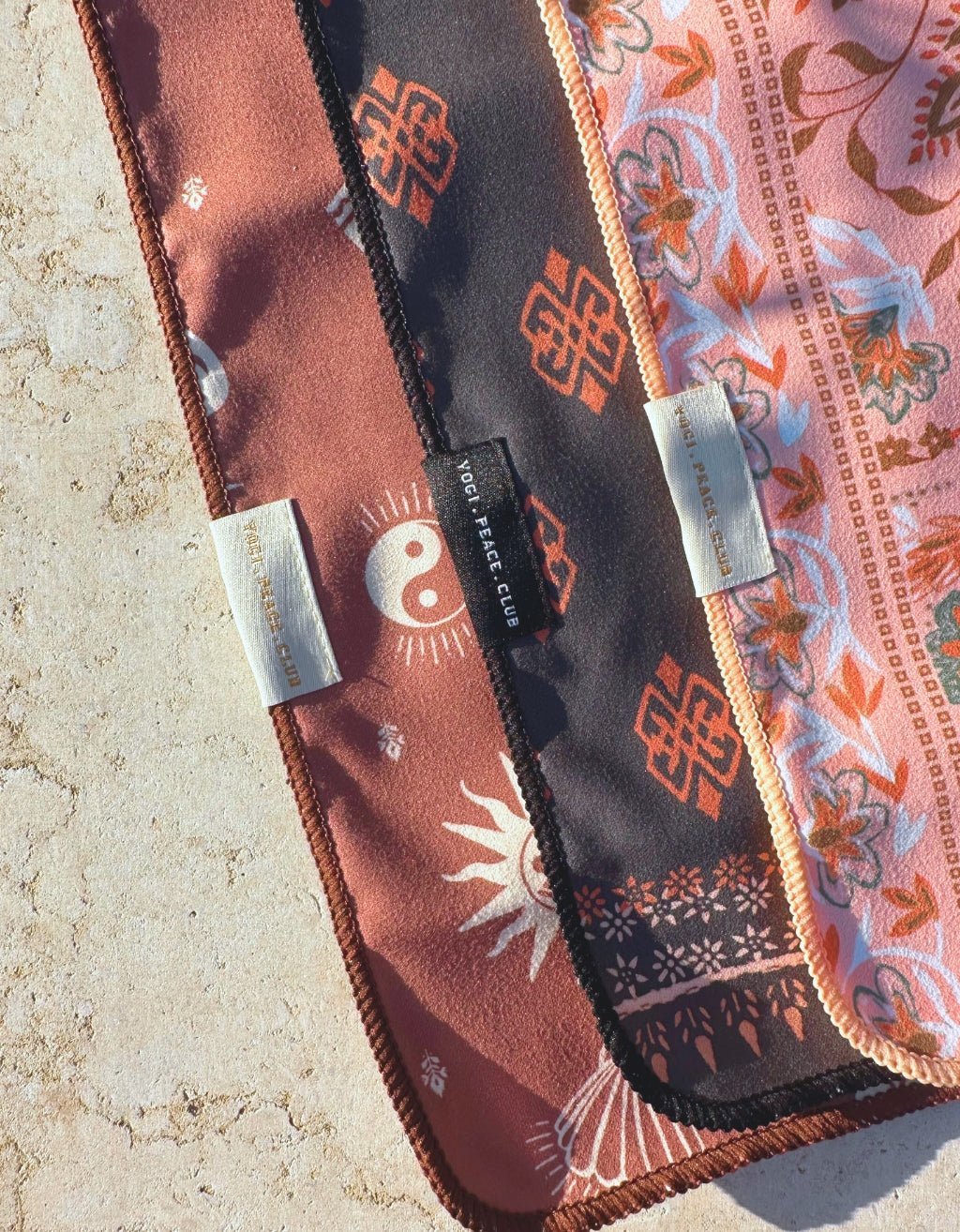 Yoga Towel 3 Pack Bundle - Yogi Peace Club - 