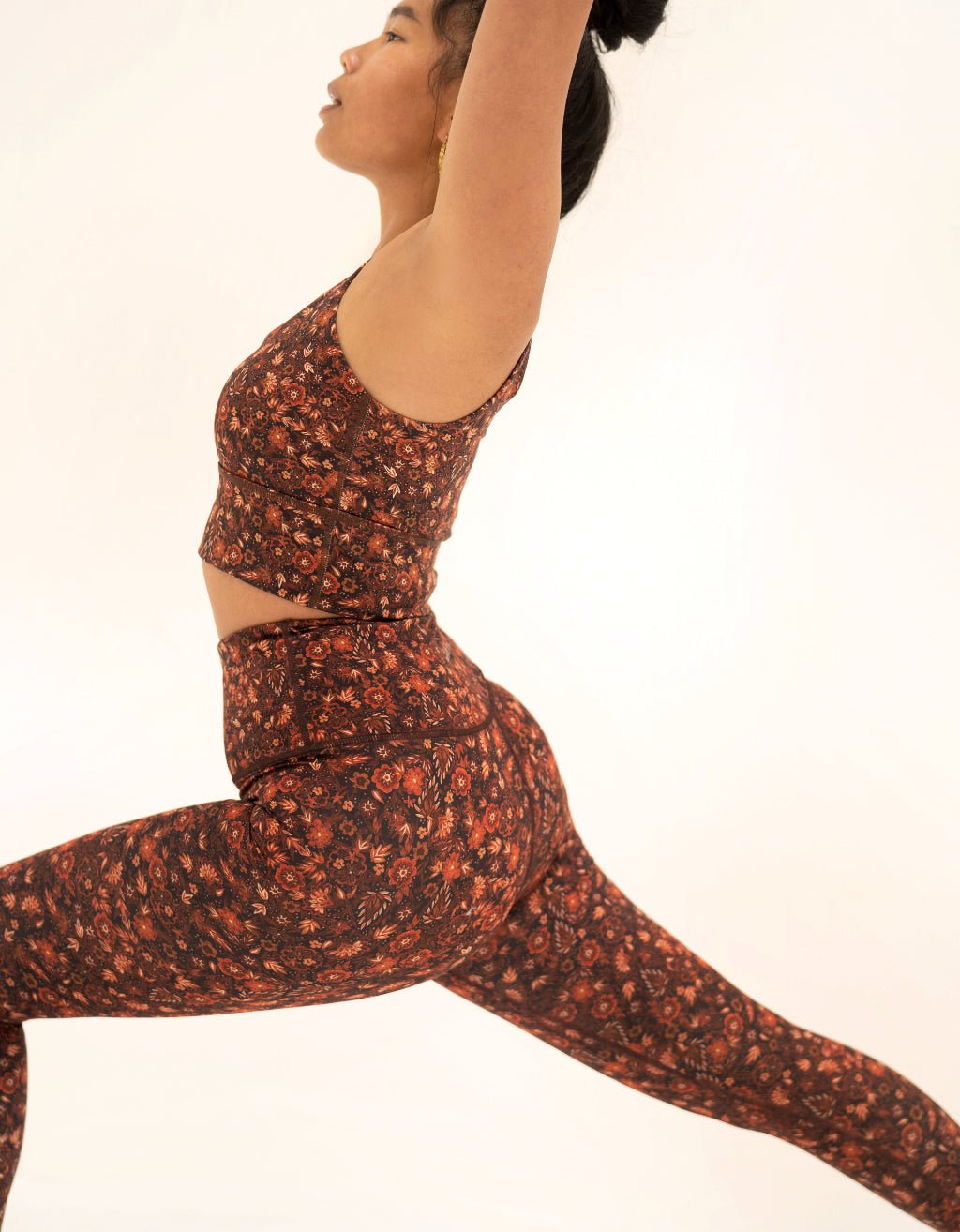 Amber Bloom Yoga Leggings - Yogi Peace Club -