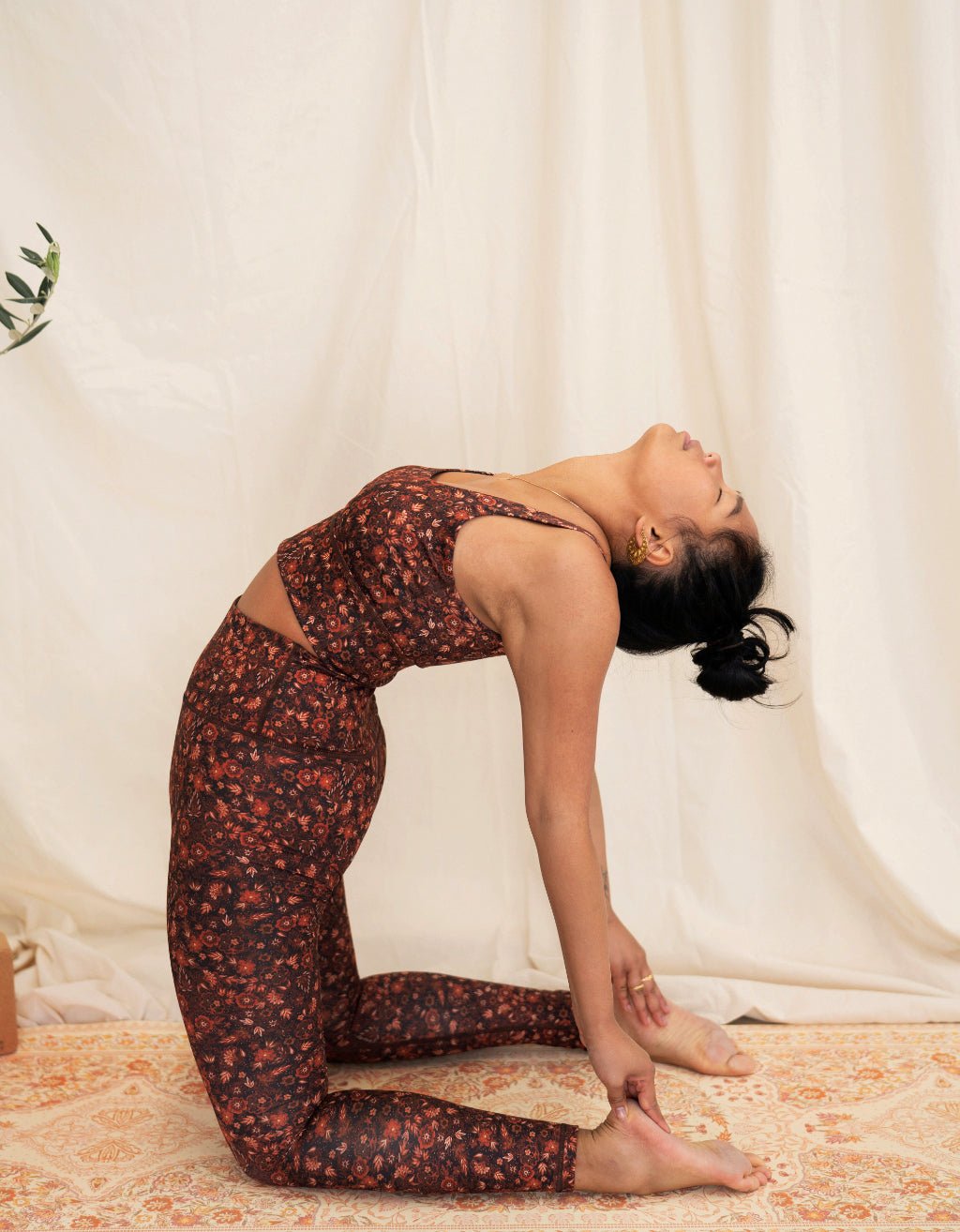 Amber Bloom Yoga Leggings - Yogi Peace Club -